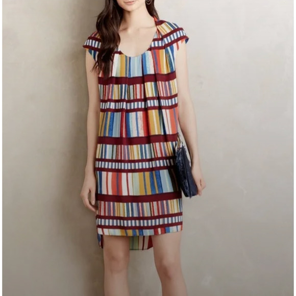 Anthropologie Maeve Au Revoir Library Shift Dress | Sz 4, multi - Picture 2 of 15